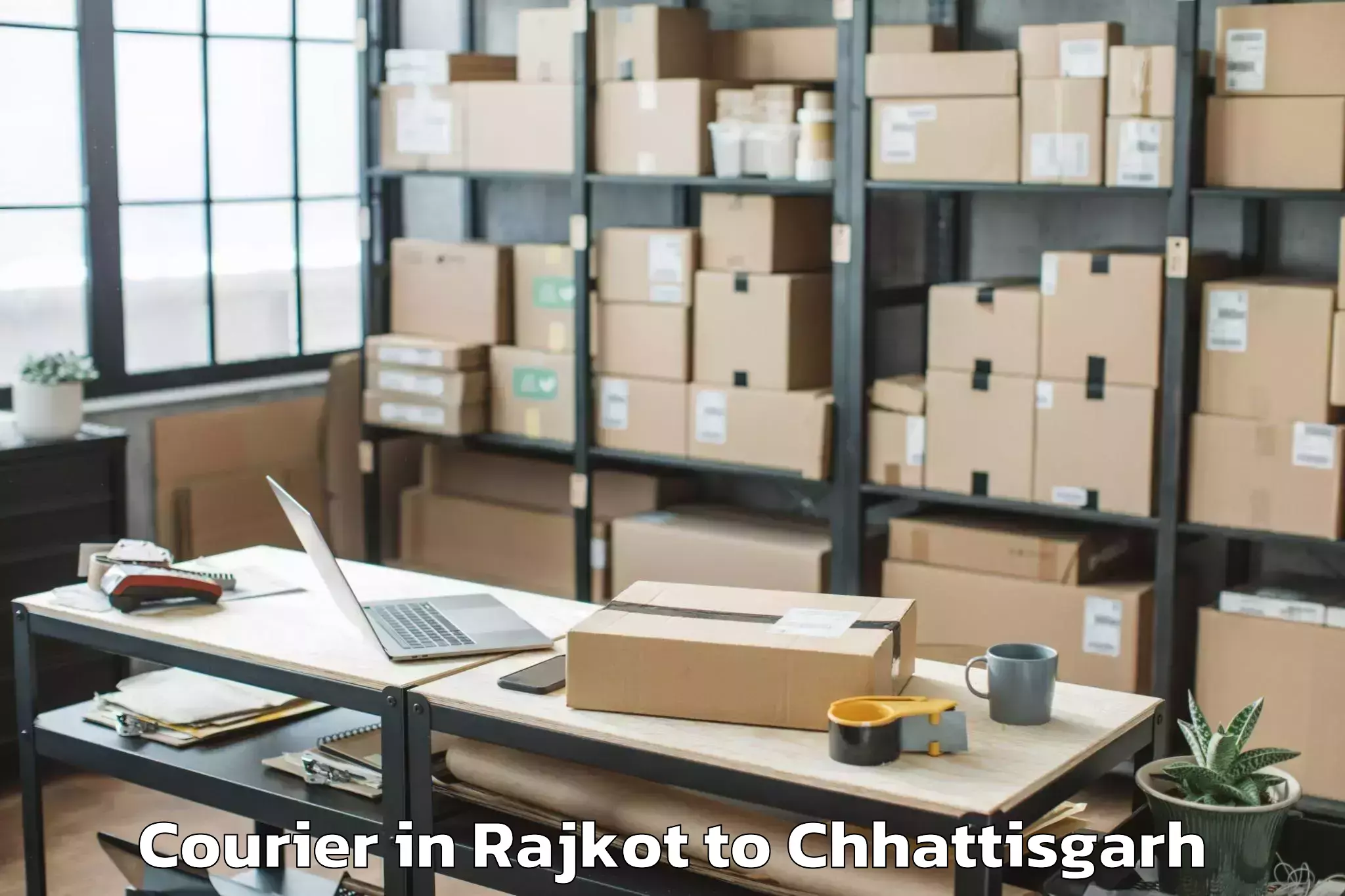 Book Rajkot to Ratanpur Courier Online